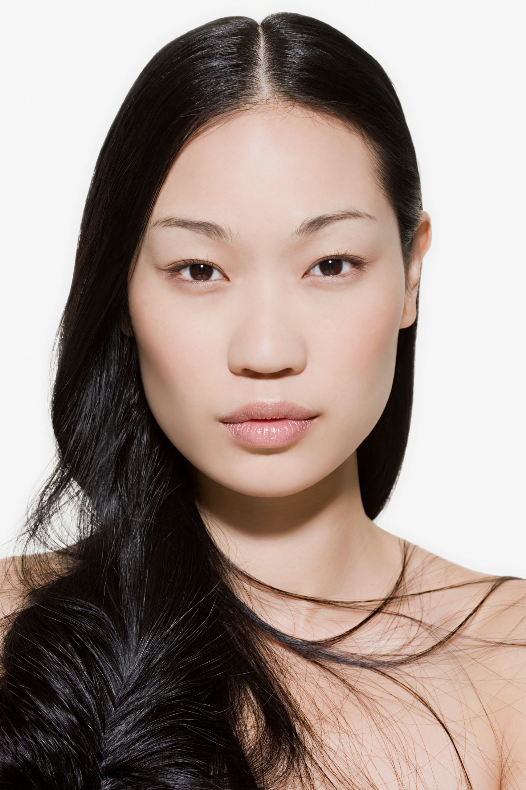 Healthy Asian hair with shine