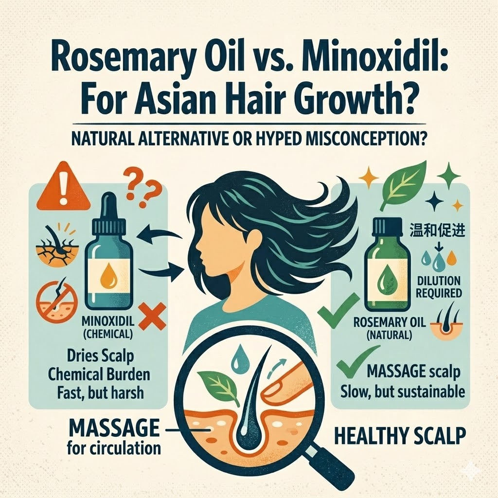 【成分日誌】迷迭香油真的能生髮嗎？解析其科學原理與海外亞裔髮質的正確用法